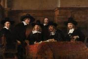 REMBRANDT Harmenszoon van Rijn The Sampling Officials of the Amsterdam Drapers' Guild (mk33) USA oil painting artist